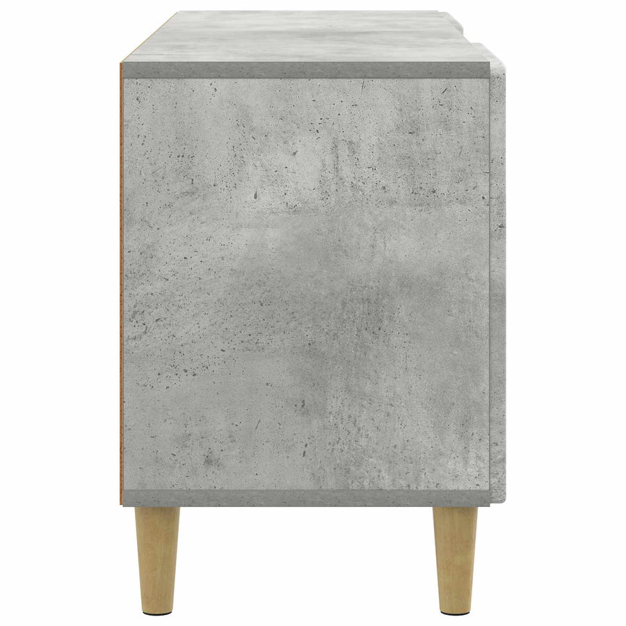 TV-kast Betongrijs 102 x 34,5 x 50 cm Bewerkt hout