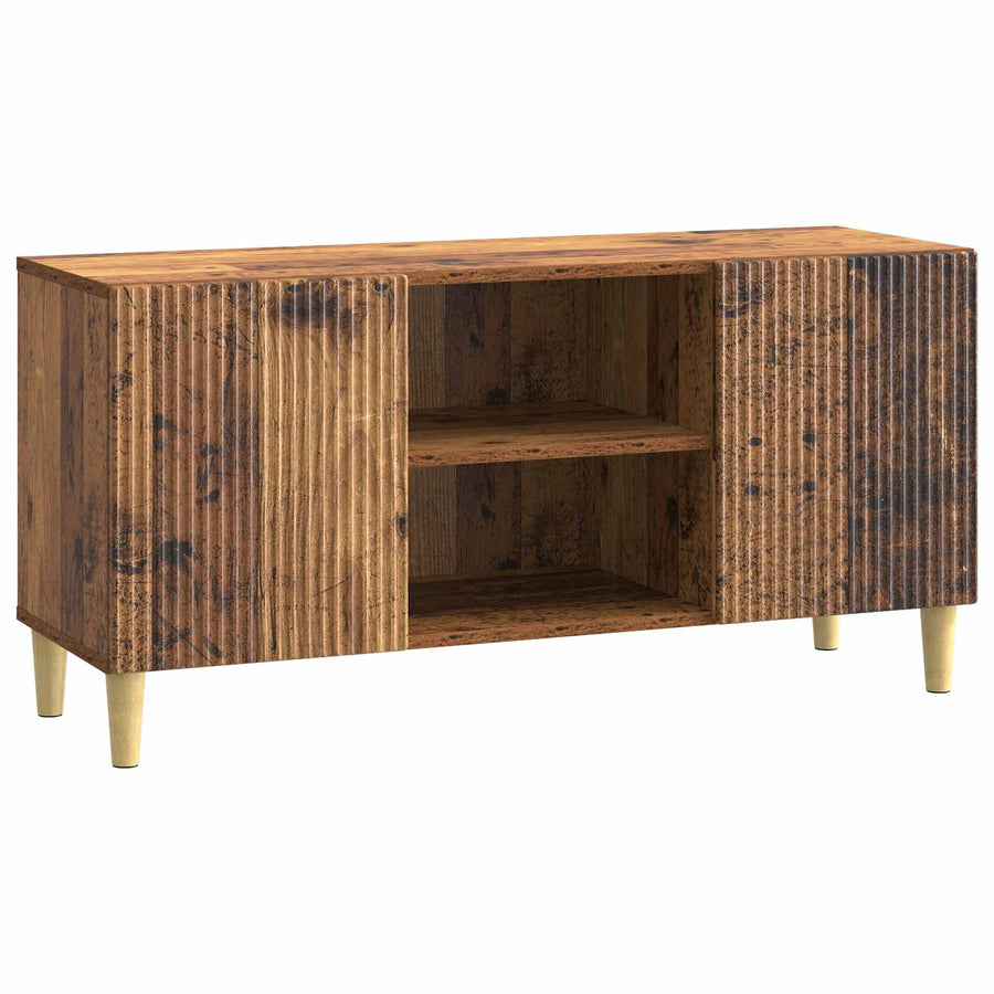 TV-kast Oud hout 102 x 34,5 x 50 cm Bewerkt hout