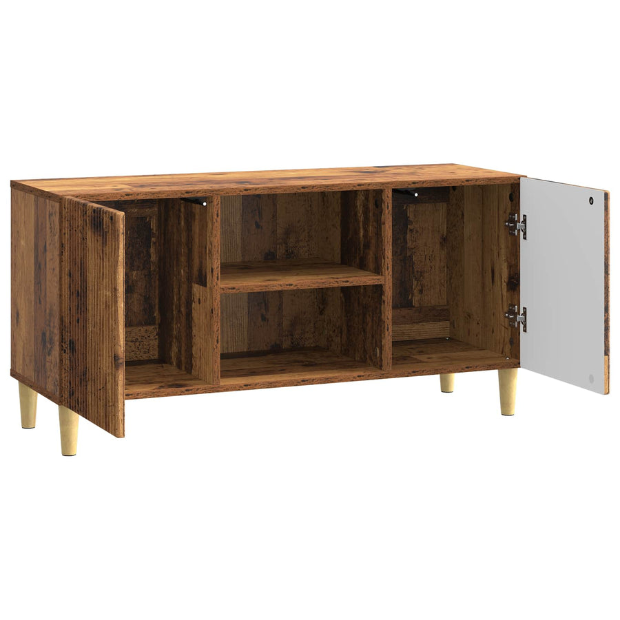 TV-kast Oud hout 102 x 34,5 x 50 cm Bewerkt hout