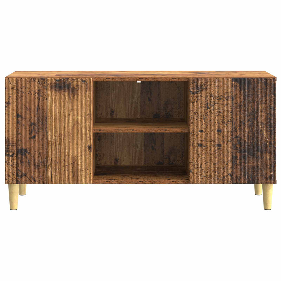 TV-kast Oud hout 102 x 34,5 x 50 cm Bewerkt hout