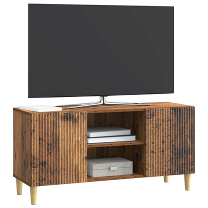 TV-kast Oud hout 102 x 34,5 x 50 cm Bewerkt hout