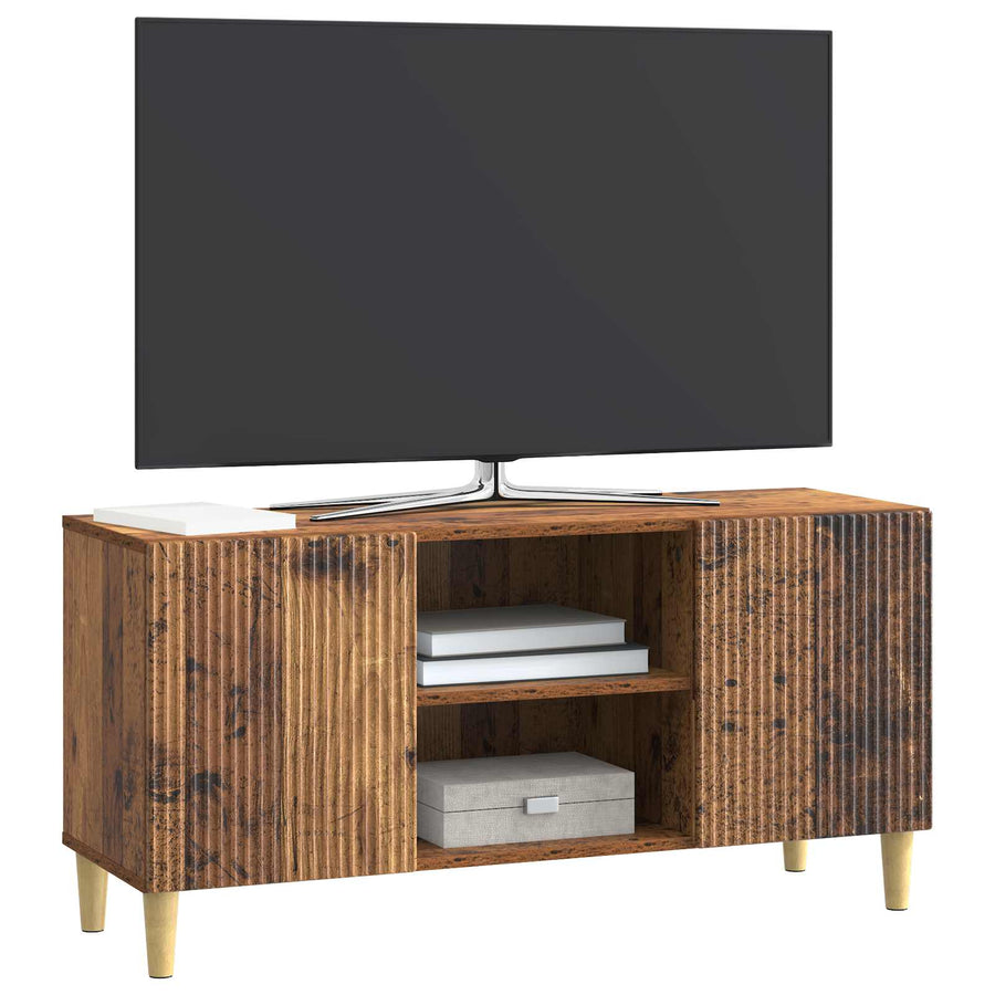 TV-kast Oud hout 102 x 34,5 x 50 cm Bewerkt hout