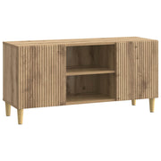 Tv-kast 102x34,5x50 cm ambachtelijk eiken bewerkt hout
