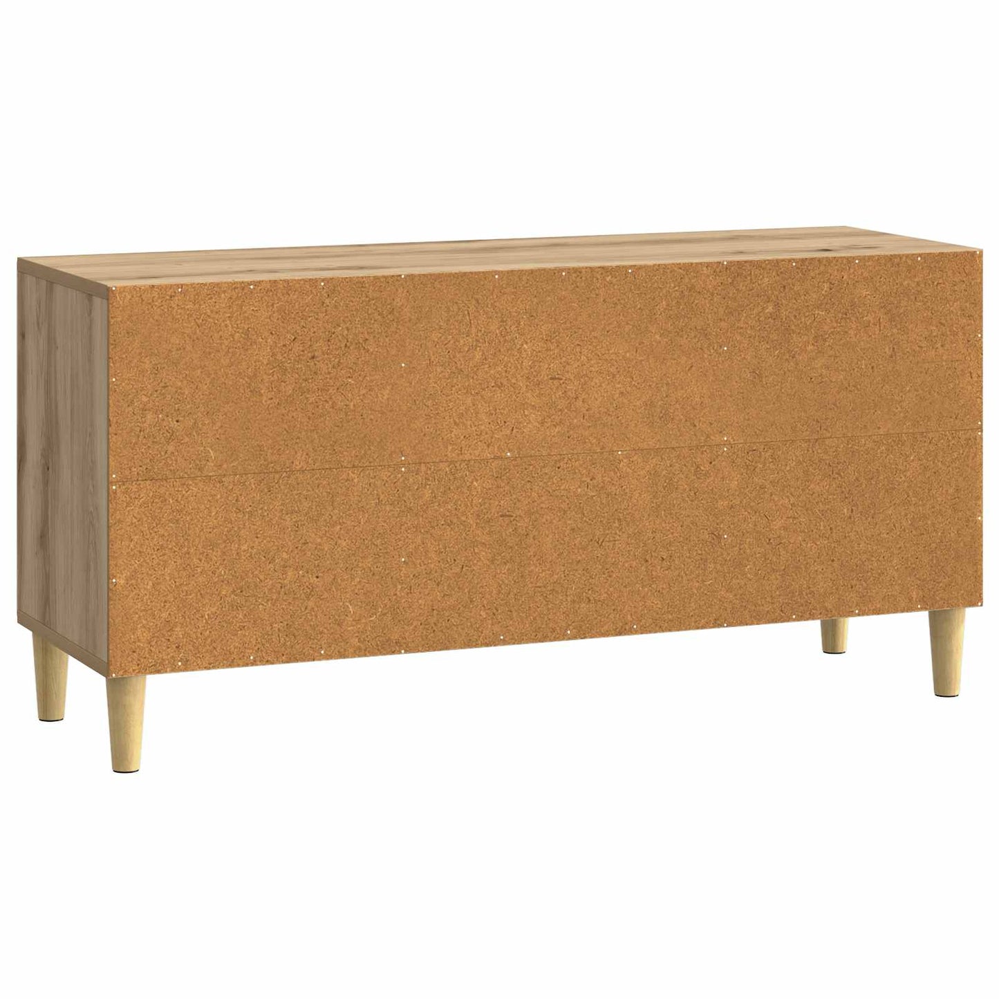 TV-kast Artisanaal eiken 102 x 34,5 x 50 cm Bewerkt hout