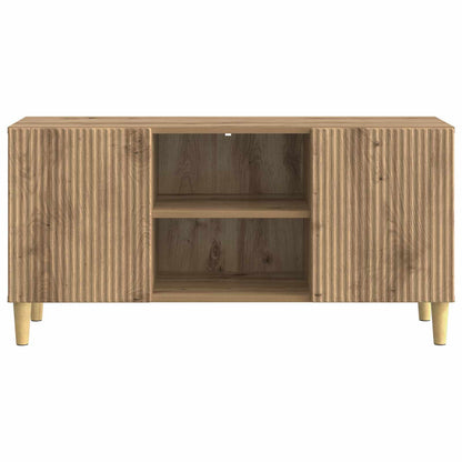 TV-kast Artisanaal eiken 102 x 34,5 x 50 cm Bewerkt hout