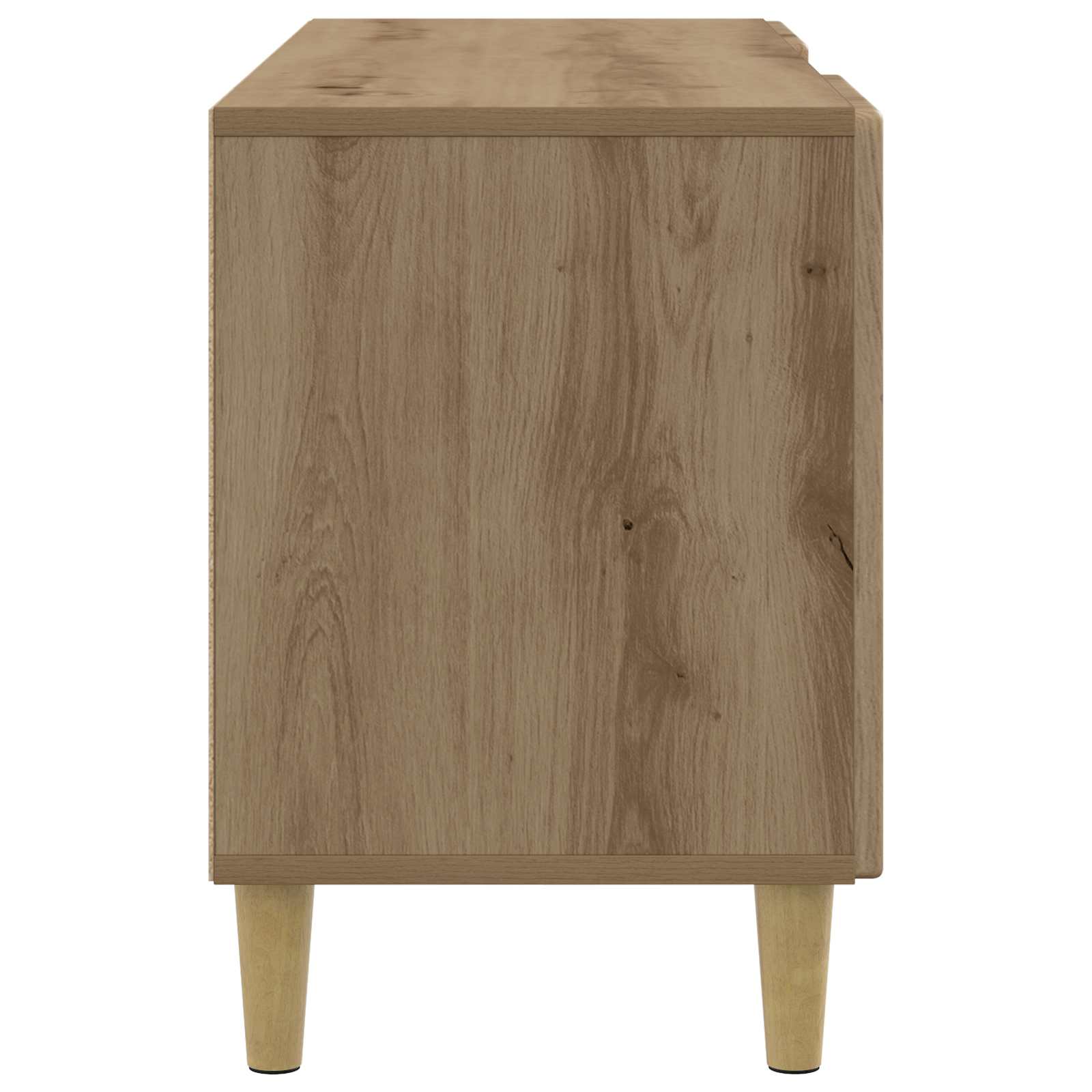 TV-kast Artisanaal eiken 102 x 34,5 x 50 cm Bewerkt hout