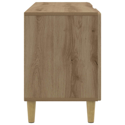 TV-kast Artisanaal eiken 102 x 34,5 x 50 cm Bewerkt hout