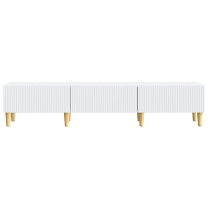 TV-kast met lade Wit 147 x 34,5 x 30 cm Bewerkt hout