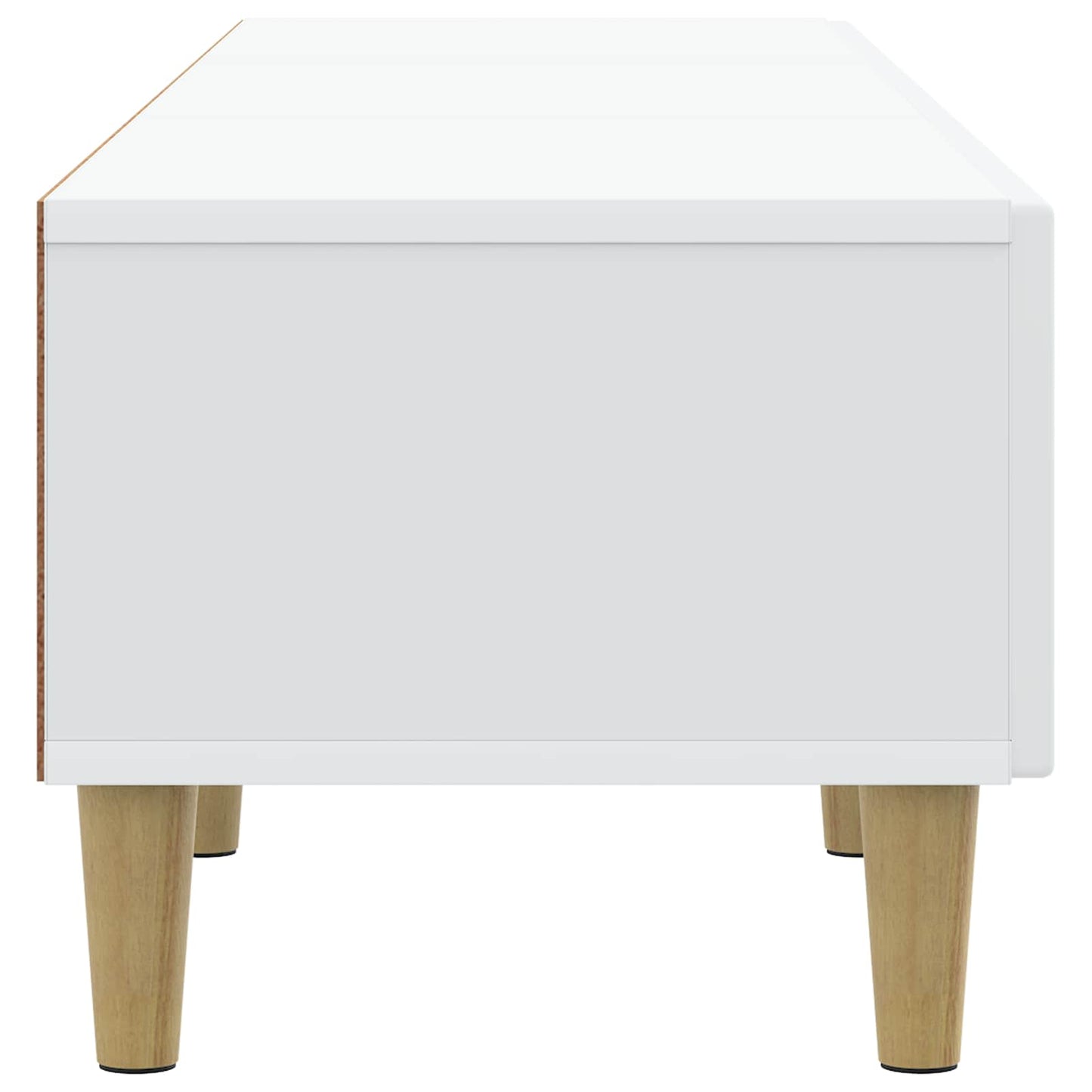TV-kast met lade Wit 147 x 34,5 x 30 cm Bewerkt hout