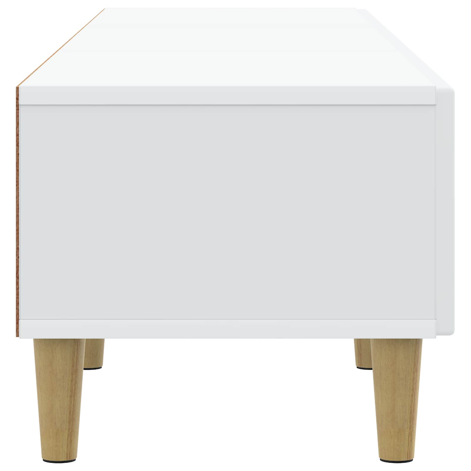 TV-kast met lade Wit 147 x 34,5 x 30 cm Bewerkt hout