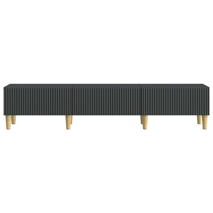 TV-kast met lade Zwart 147 x 34,5 x 30 cm Bewerkt hout