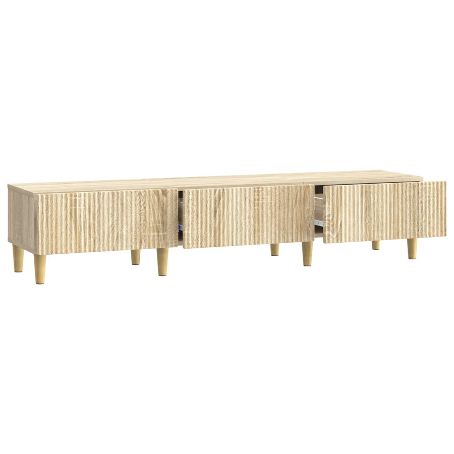 TV-kast met lade Sonoma Eiken 147 x 34,5 x 30 cm Bewerkt hout