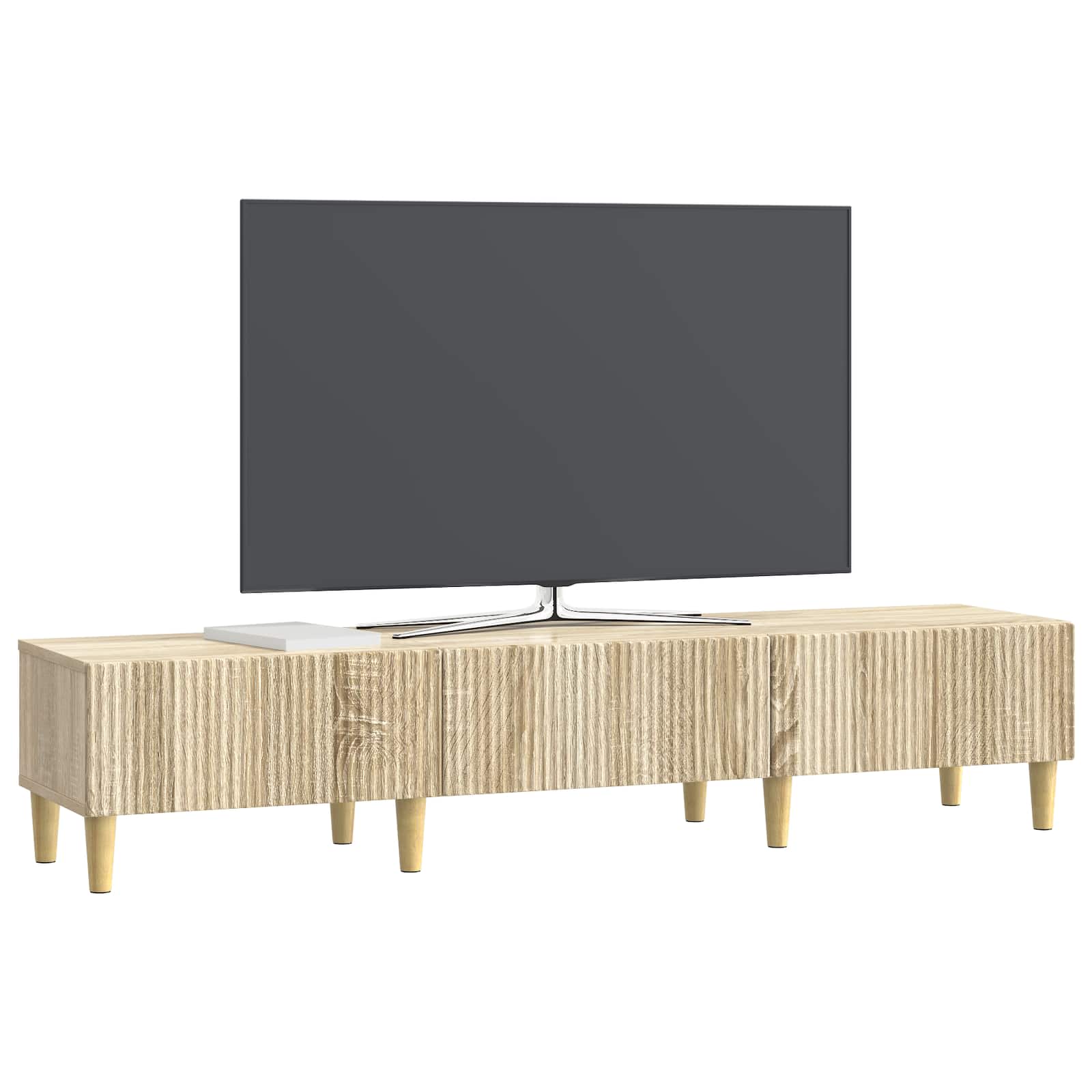 TV-kast met lade Sonoma Eiken 147 x 34,5 x 30 cm Bewerkt hout