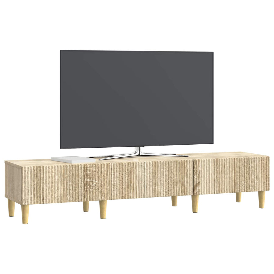 TV-kast met lade Sonoma Eiken 147 x 34,5 x 30 cm Bewerkt hout
