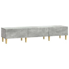 TV-kast 147x34,5x30 cm betongrijs bewerkt hout