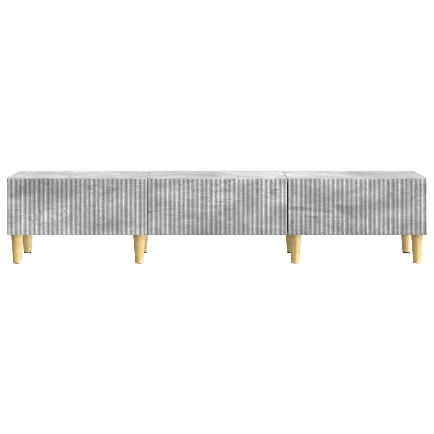TV-kast met lade Betongrijs 147 x 34,5 x 30 cm Bewerkt hout