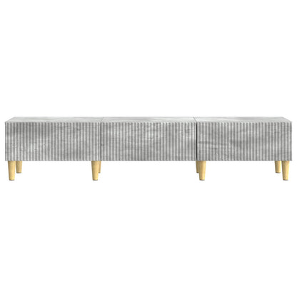 TV-kast met lade Betongrijs 147 x 34,5 x 30 cm Bewerkt hout