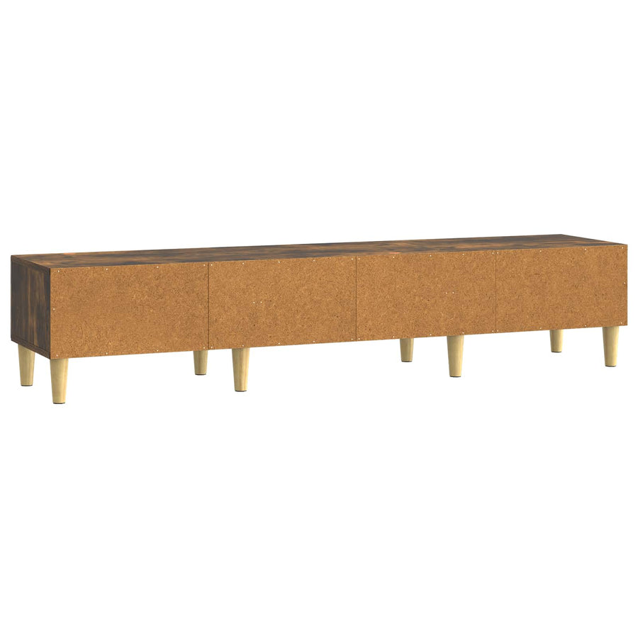 TV-kast met lade Gerookt eiken 147 x 34,5 x 30 cm Bewerkt hout