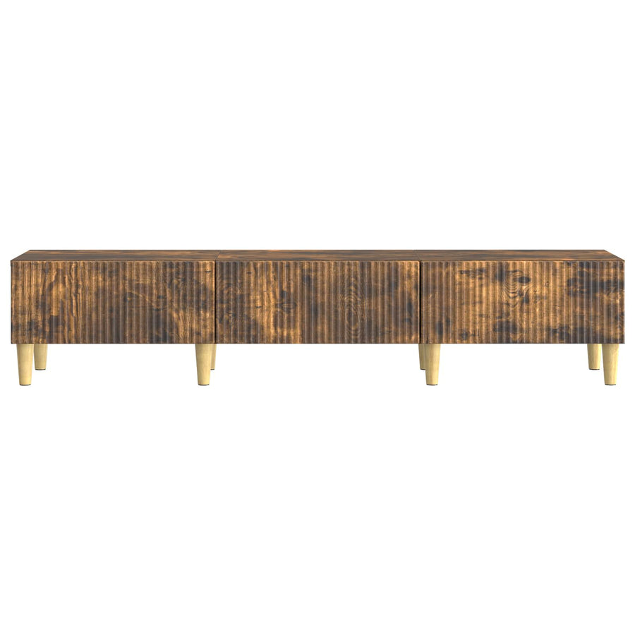 TV-kast met lade Gerookt eiken 147 x 34,5 x 30 cm Bewerkt hout