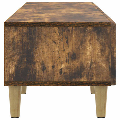 TV-kast met lade Gerookt eiken 147 x 34,5 x 30 cm Bewerkt hout