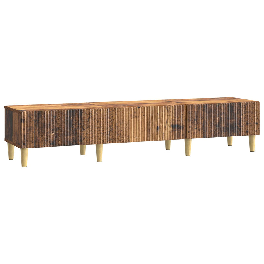 TV-kast met lade Oud hout 147 x 34,5 x 30 cm Bewerkt hout