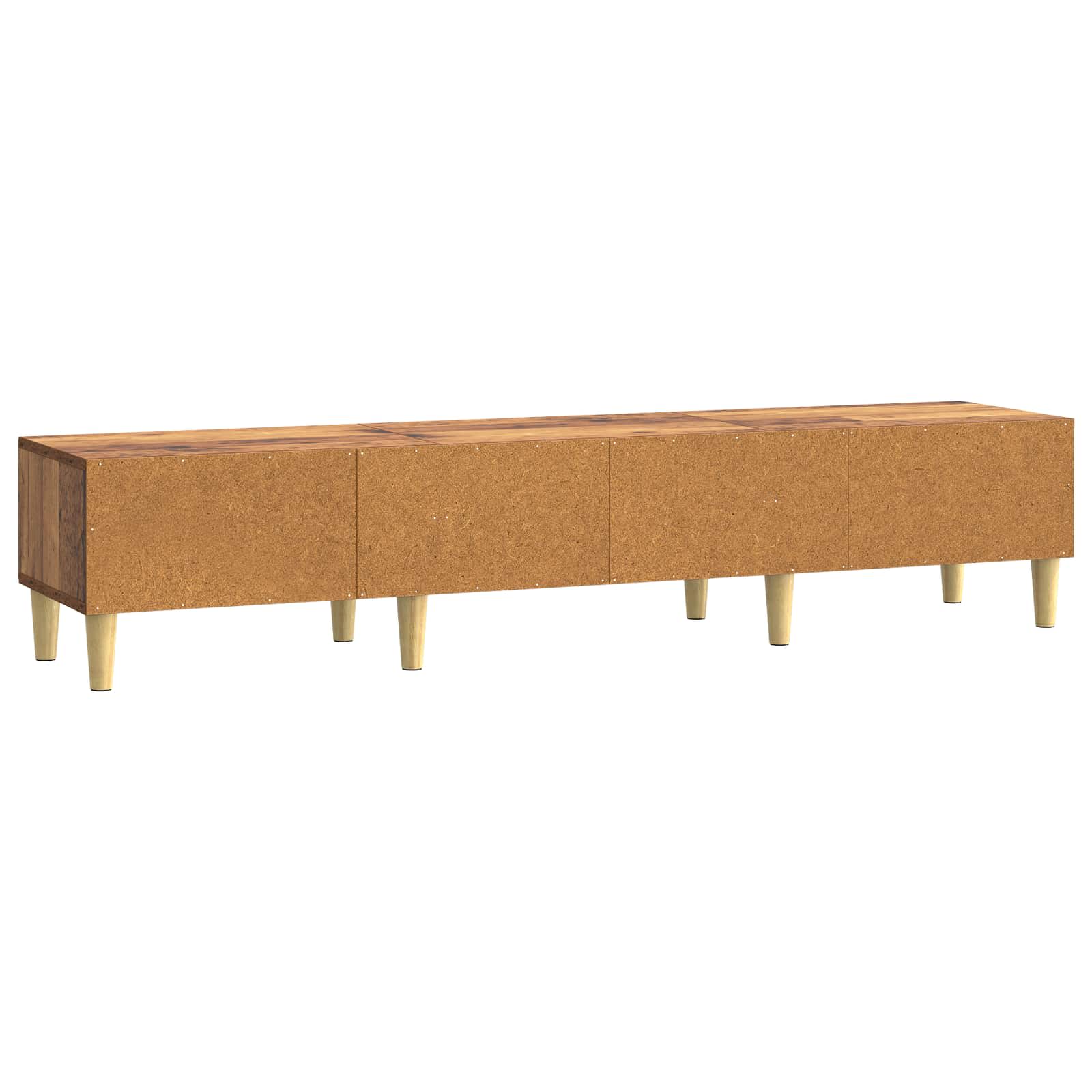 TV-kast met lade Oud hout 147 x 34,5 x 30 cm Bewerkt hout