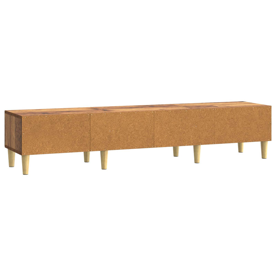 TV-kast met lade Oud hout 147 x 34,5 x 30 cm Bewerkt hout