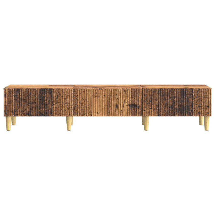TV-kast met lade Oud hout 147 x 34,5 x 30 cm Bewerkt hout