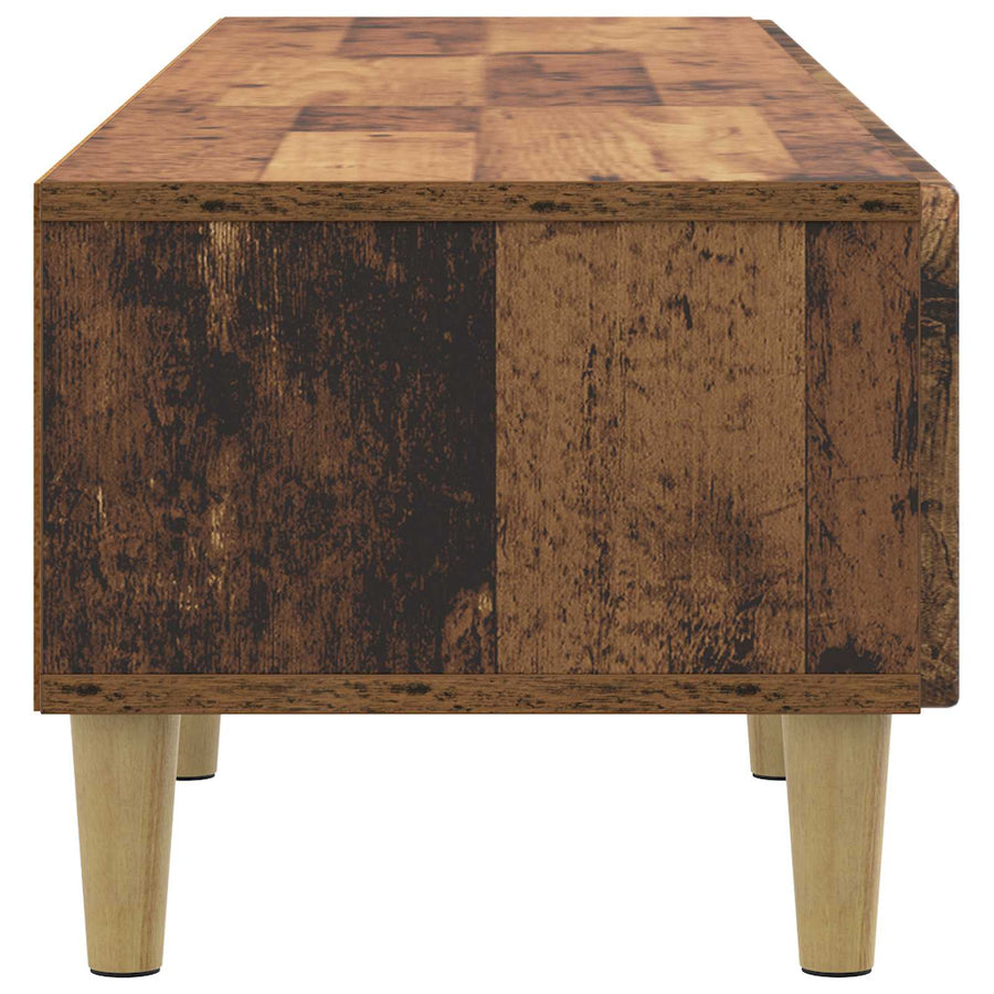 TV-kast met lade Oud hout 147 x 34,5 x 30 cm Bewerkt hout