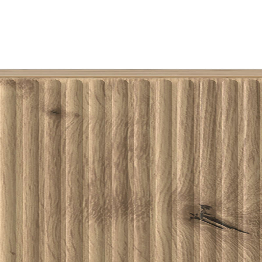 TV-kast Artisanaal eiken 147 x 34,5 x 30 cm Bewerkt hout