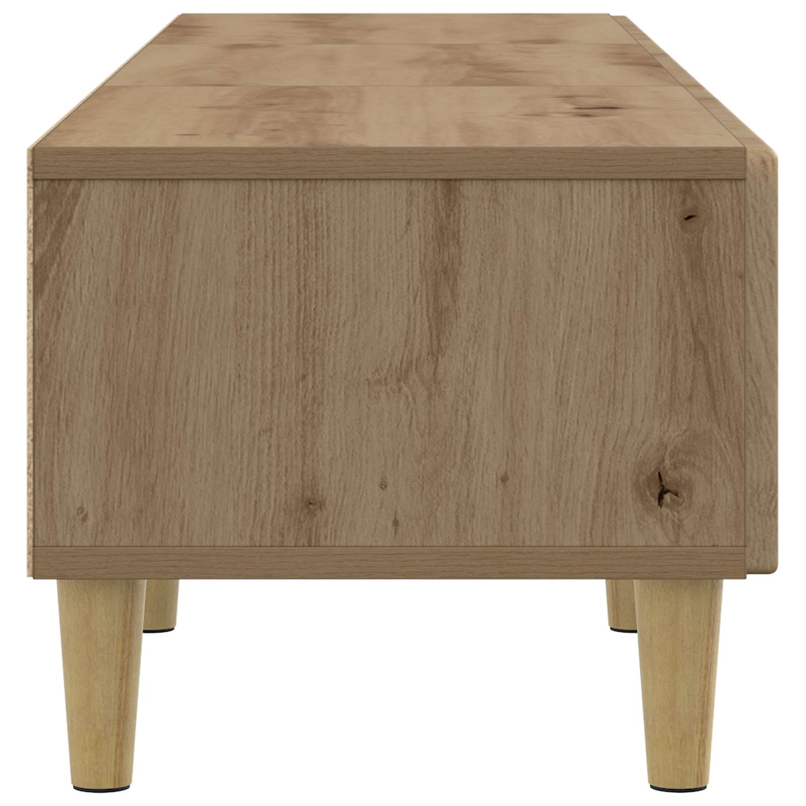 TV-kast Artisanaal eiken 147 x 34,5 x 30 cm Bewerkt hout
