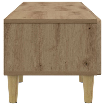 TV-kast Artisanaal eiken 147 x 34,5 x 30 cm Bewerkt hout