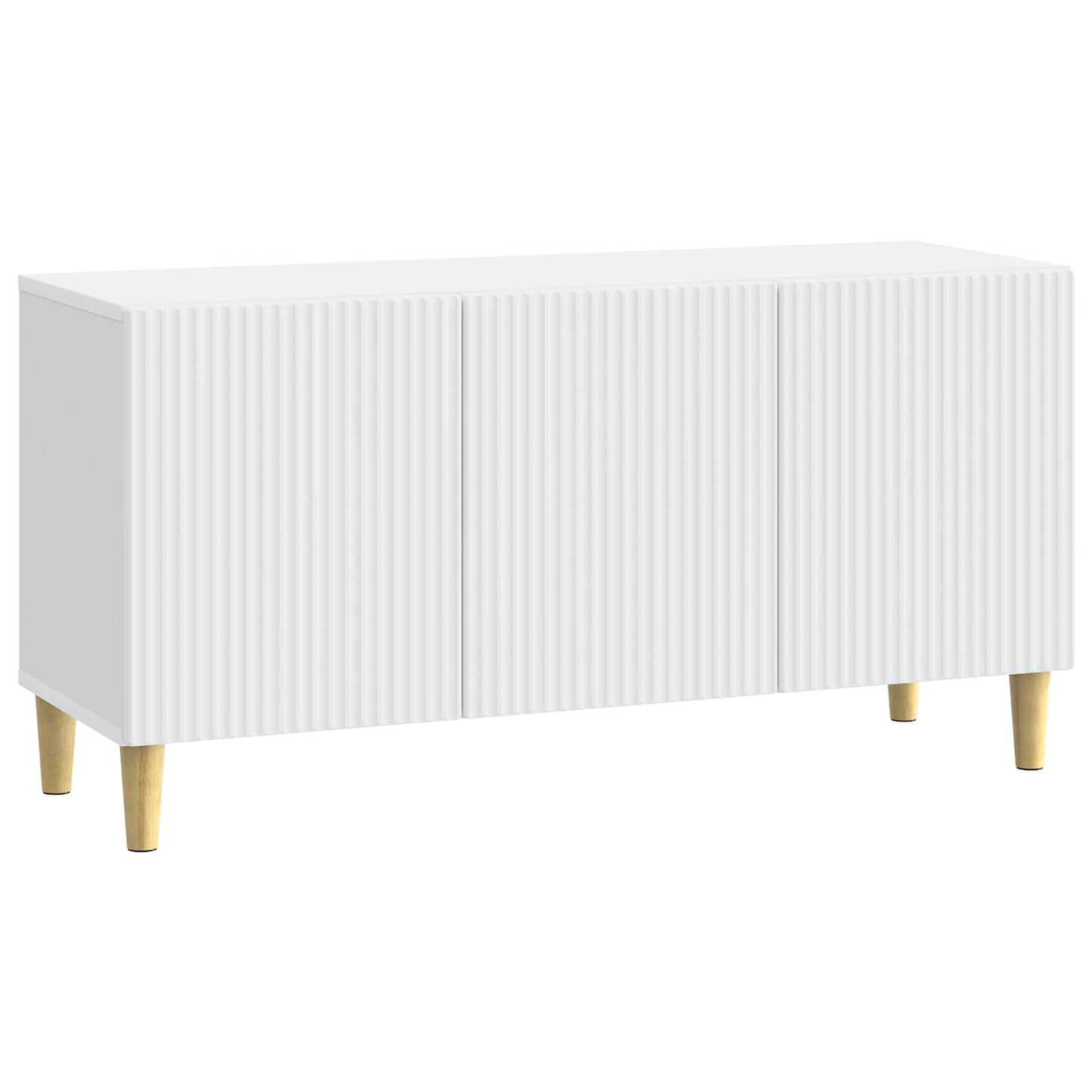 TV-kast Wit 99 x 34,5 x 50 cm Bewerkt hout