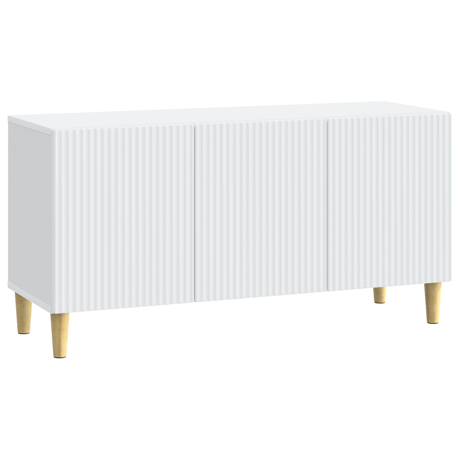 TV-kast Wit 99 x 34,5 x 50 cm Bewerkt hout