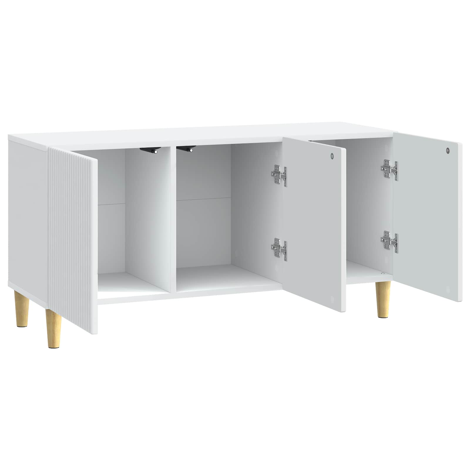 TV-kast Wit 99 x 34,5 x 50 cm Bewerkt hout