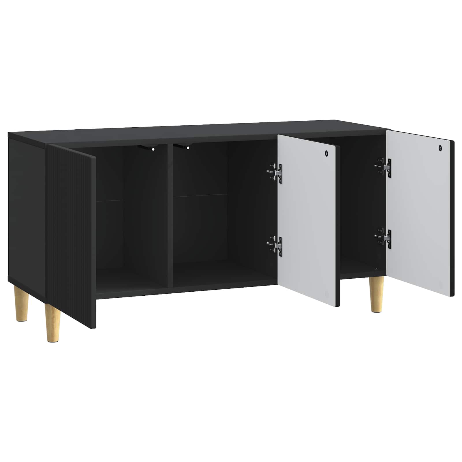 TV-kast Zwart 99 x 34,5 x 50 cm Bewerkt hout