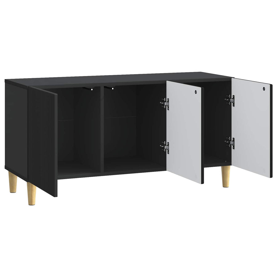 TV-kast Zwart 99 x 34,5 x 50 cm Bewerkt hout