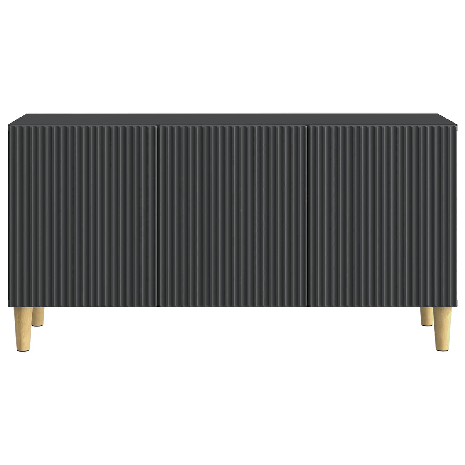 TV-kast Zwart 99 x 34,5 x 50 cm Bewerkt hout