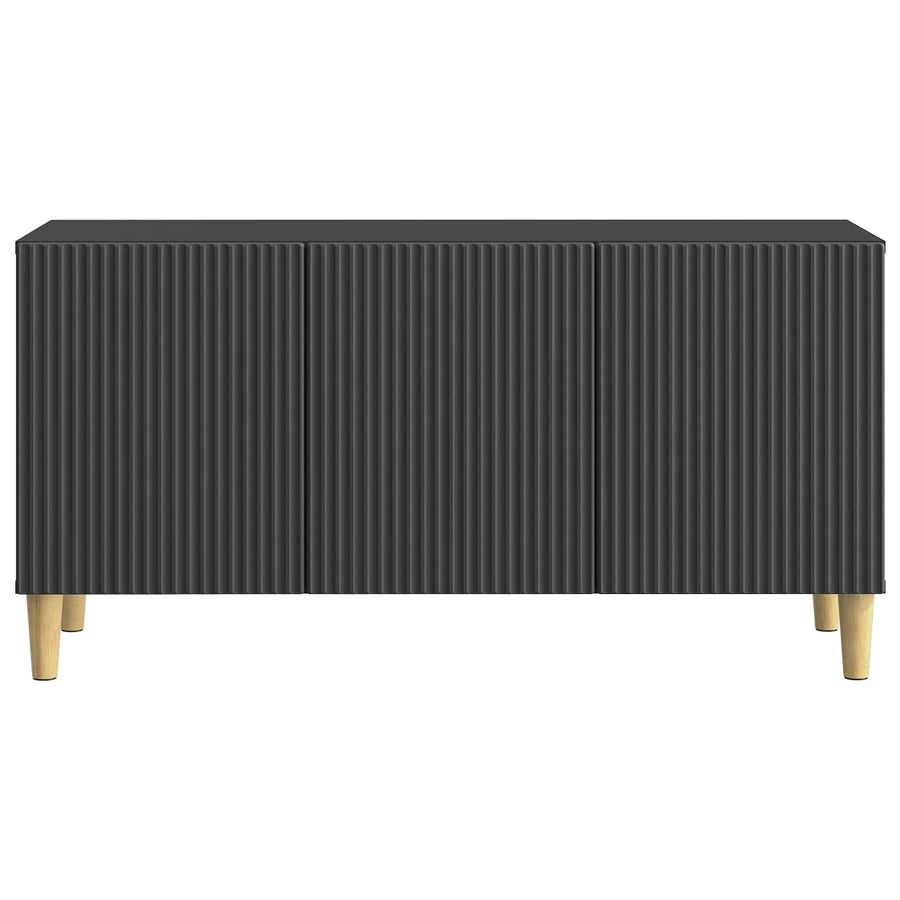 TV-kast Zwart 99 x 34,5 x 50 cm Bewerkt hout