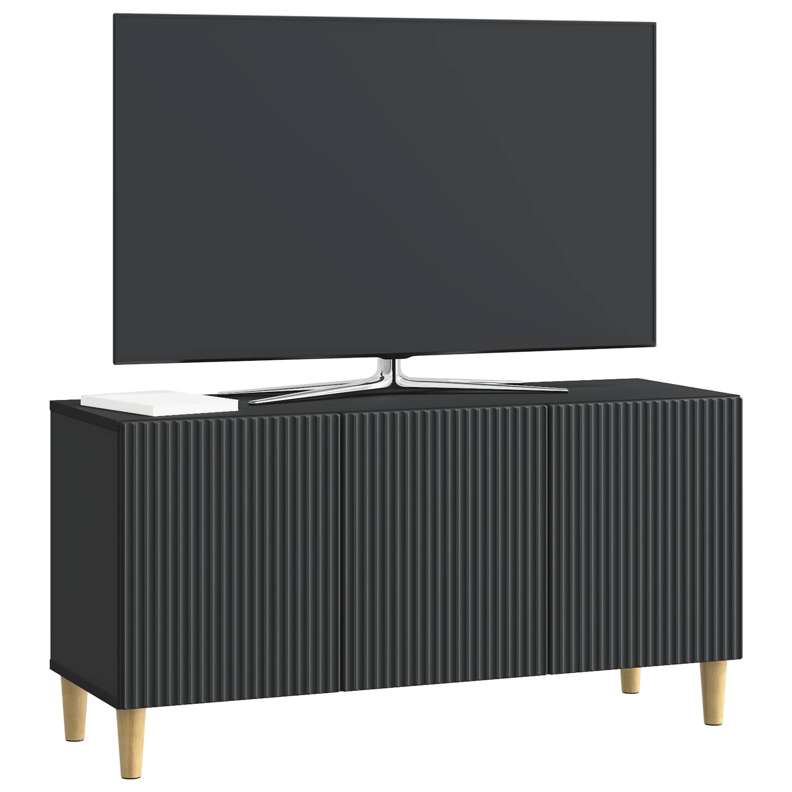 TV-kast Zwart 99 x 34,5 x 50 cm Bewerkt hout
