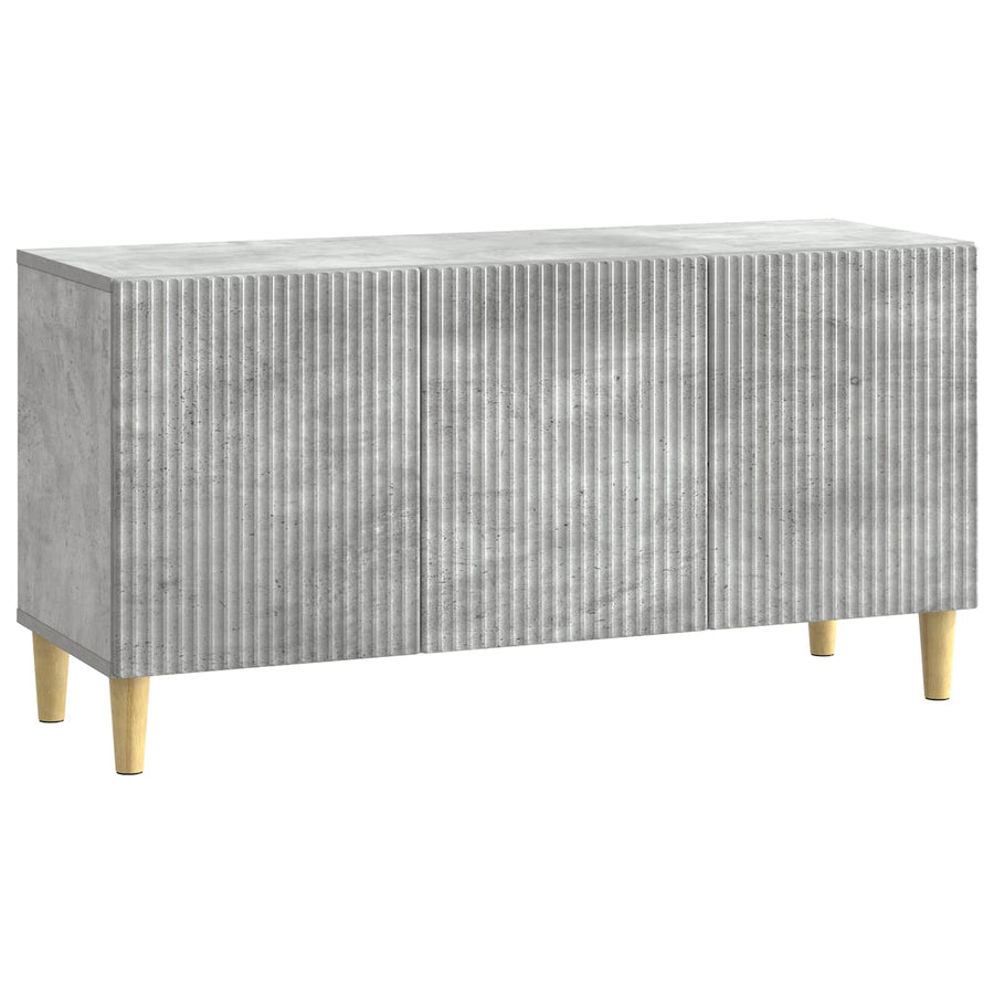 TV-kast Betongrijs 99 x 34,5 x 50 cm Bewerkt hout