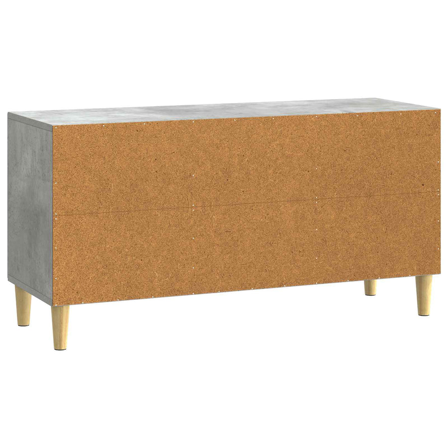 TV-kast Betongrijs 99 x 34,5 x 50 cm Bewerkt hout
