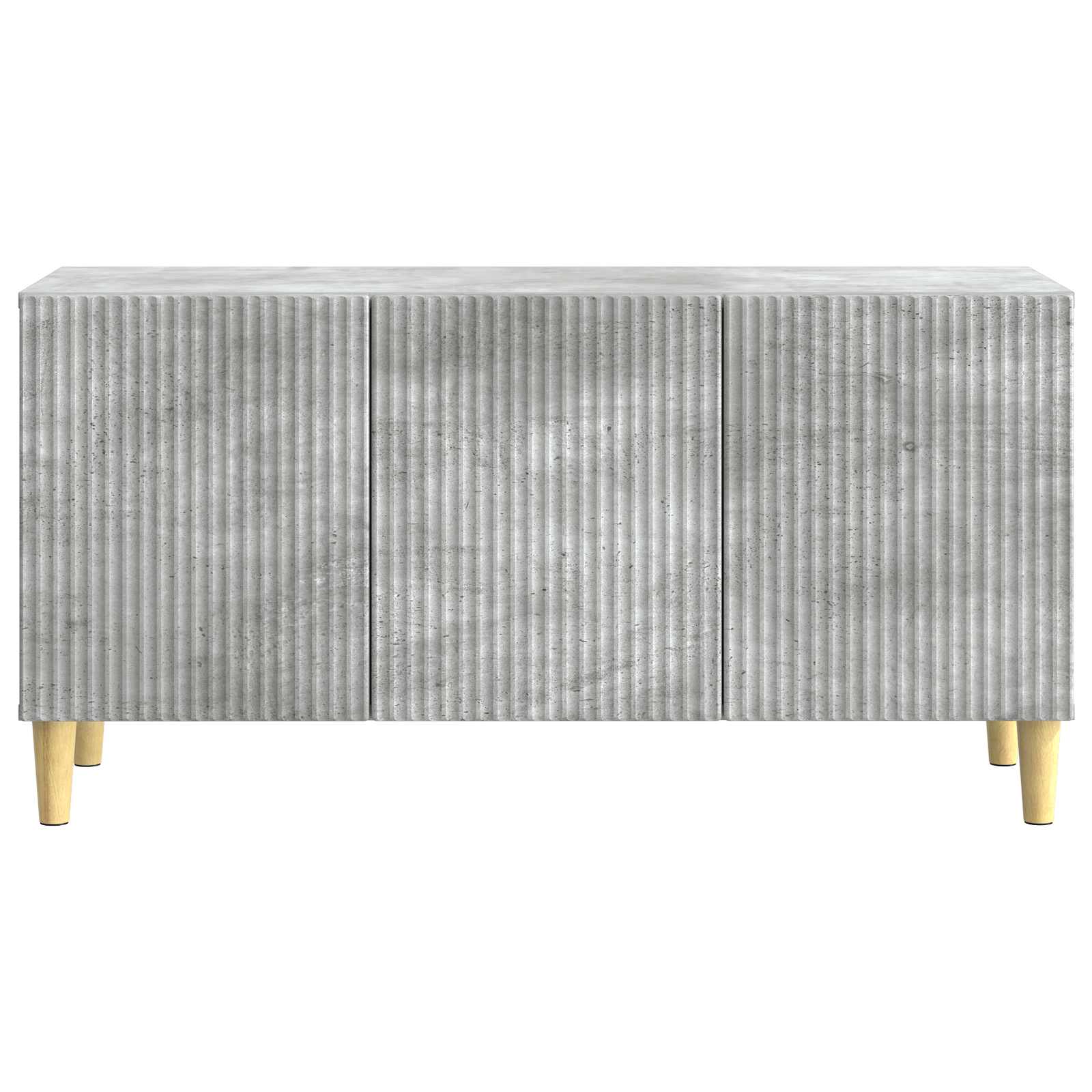 TV-kast Betongrijs 99 x 34,5 x 50 cm Bewerkt hout
