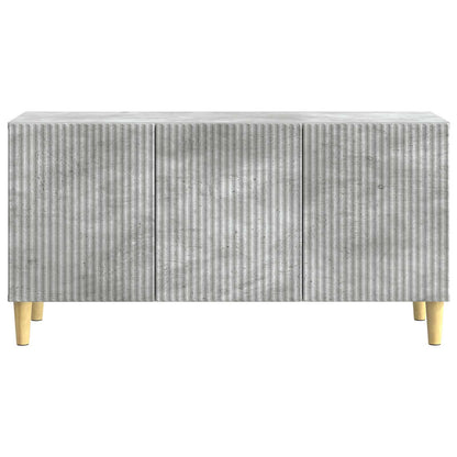 TV-kast Betongrijs 99 x 34,5 x 50 cm Bewerkt hout