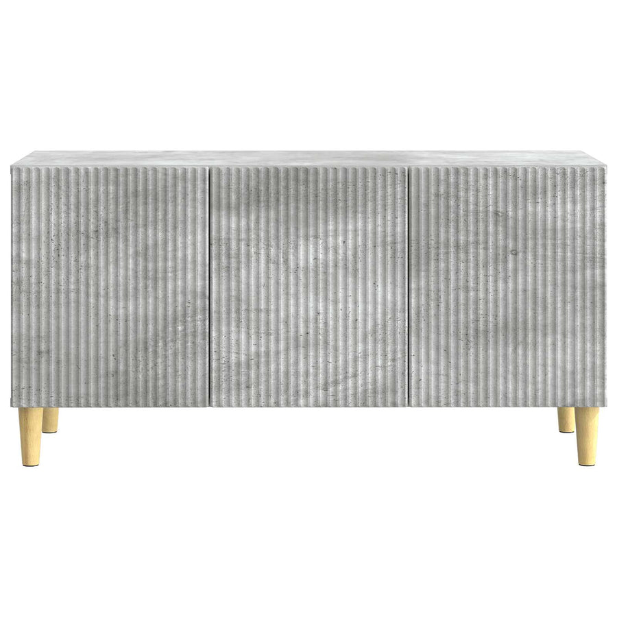 TV-kast Betongrijs 99 x 34,5 x 50 cm Bewerkt hout