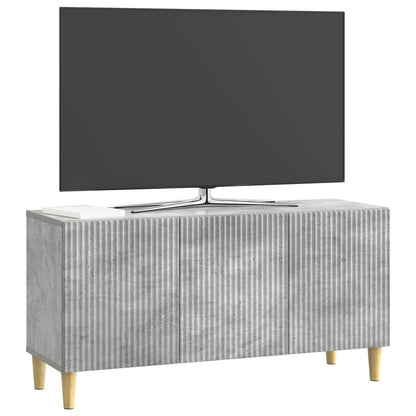TV-kast Betongrijs 99 x 34,5 x 50 cm Bewerkt hout