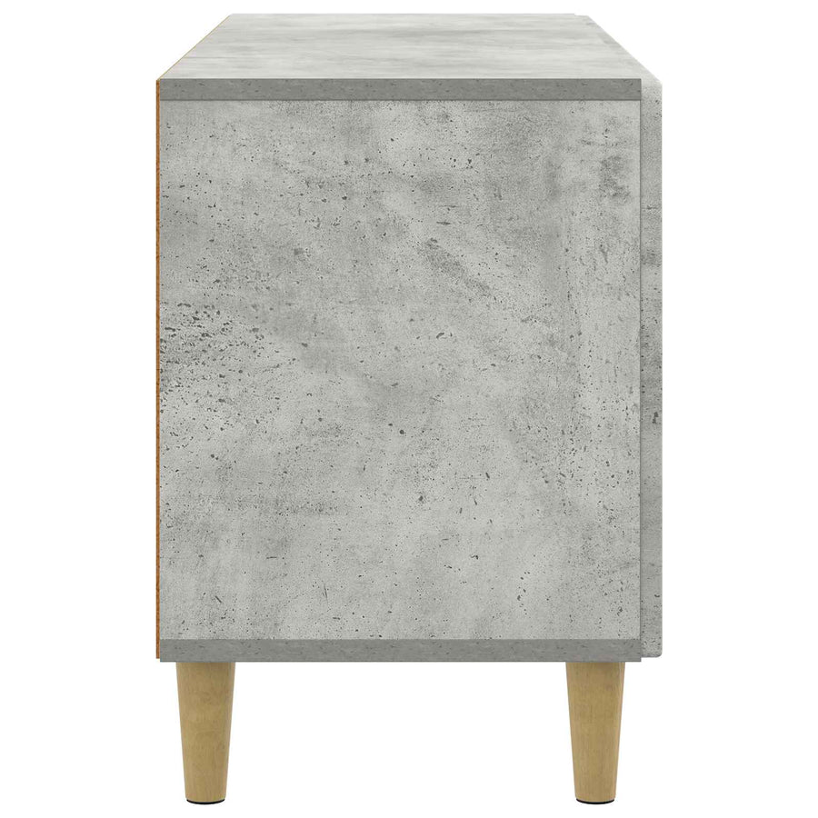 TV-kast Betongrijs 99 x 34,5 x 50 cm Bewerkt hout