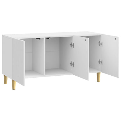 TV-kast Hoogglans Wit 99 x 34,5 x 50 cm Bewerkt hout