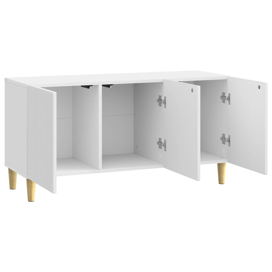TV-kast Hoogglans Wit 99 x 34,5 x 50 cm Bewerkt hout
