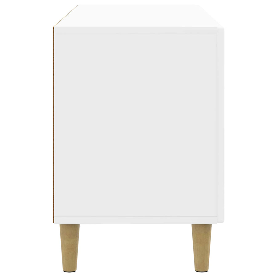 TV-kast Hoogglans Wit 99 x 34,5 x 50 cm Bewerkt hout